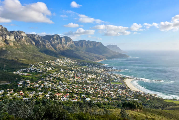 The sea and mountains by Camps Bay