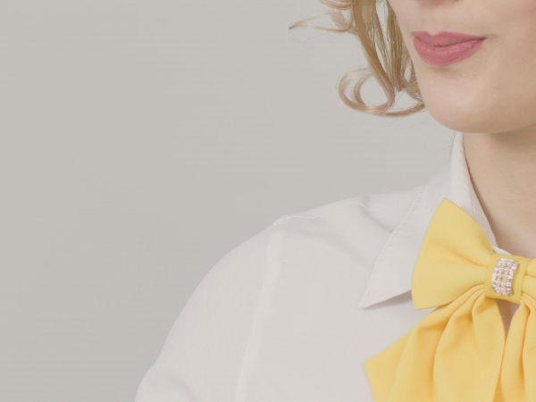 Woman in formal-wear for conference